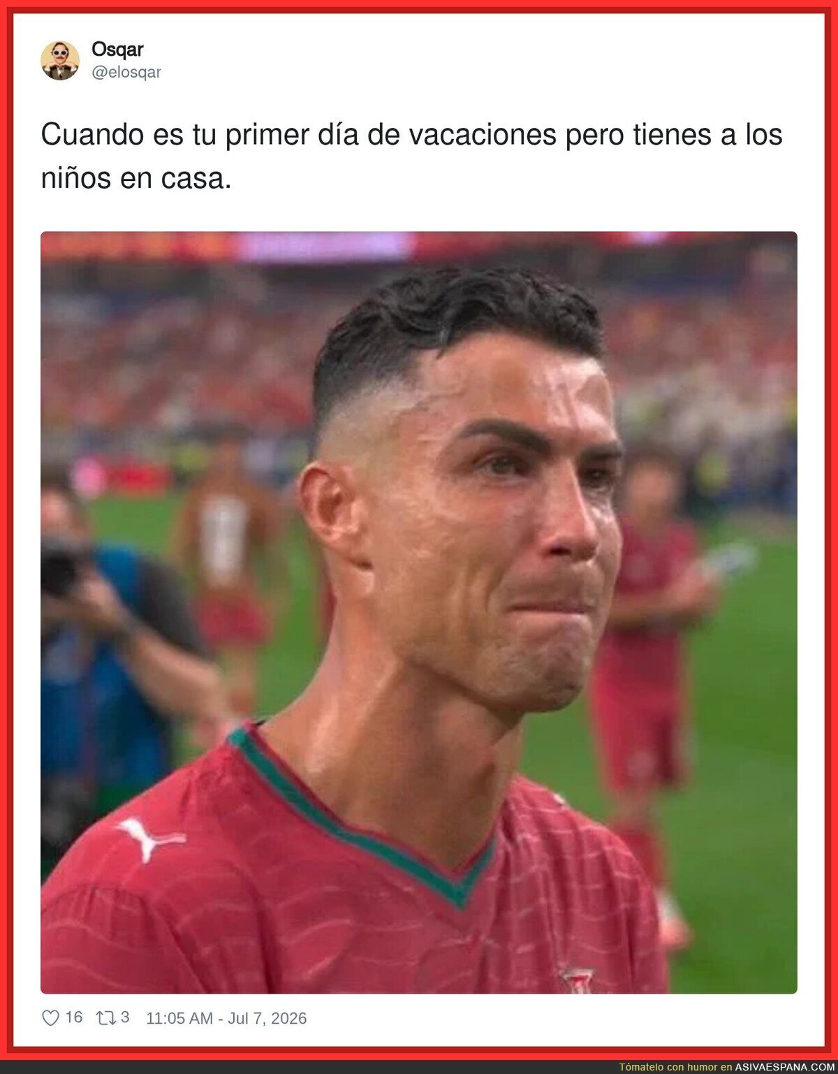 Cuando te prometiste una semana de relax y los críos descubren que existes