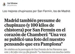 Madrid intentando ser Pamplona y quedando como ese colega que va disfrazado a una fiesta donde nadie va disfrazado