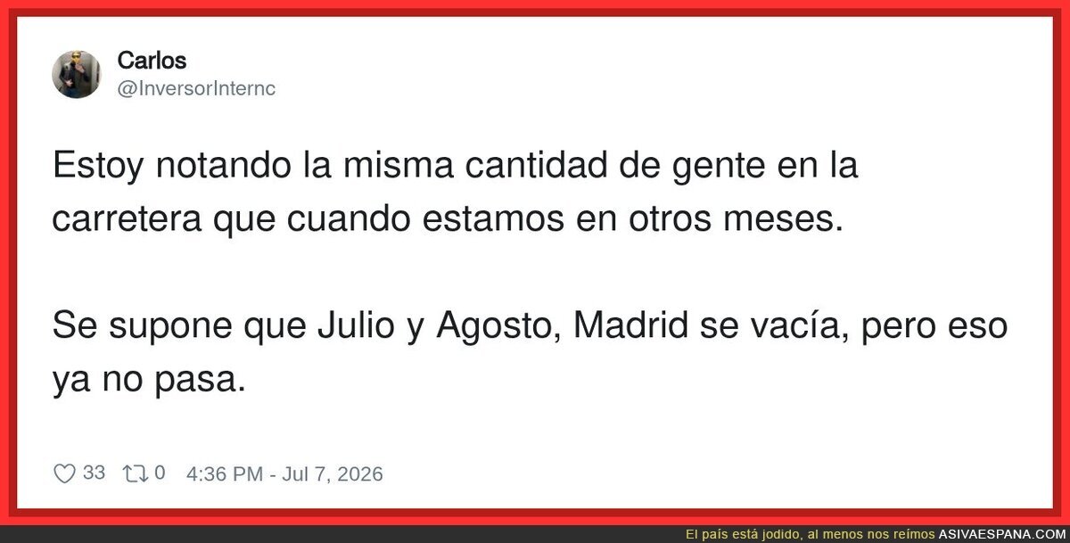 Eso pasaba hace 5 a&ntilde;os, ahora todo est&aacute; colapsado