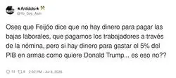 Dinero para armas s&iacute;