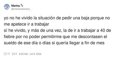 La jornada laboral española resumida en un tuit de 280 caracteres