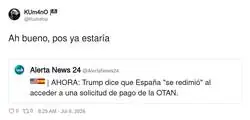 Ah bueno, pues ya est&aacute;, problema resuelto