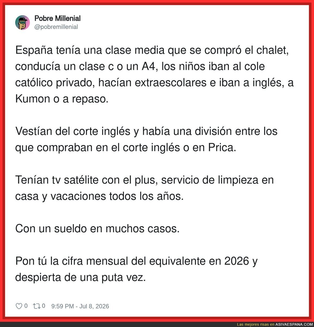 La clase media española ya no existe