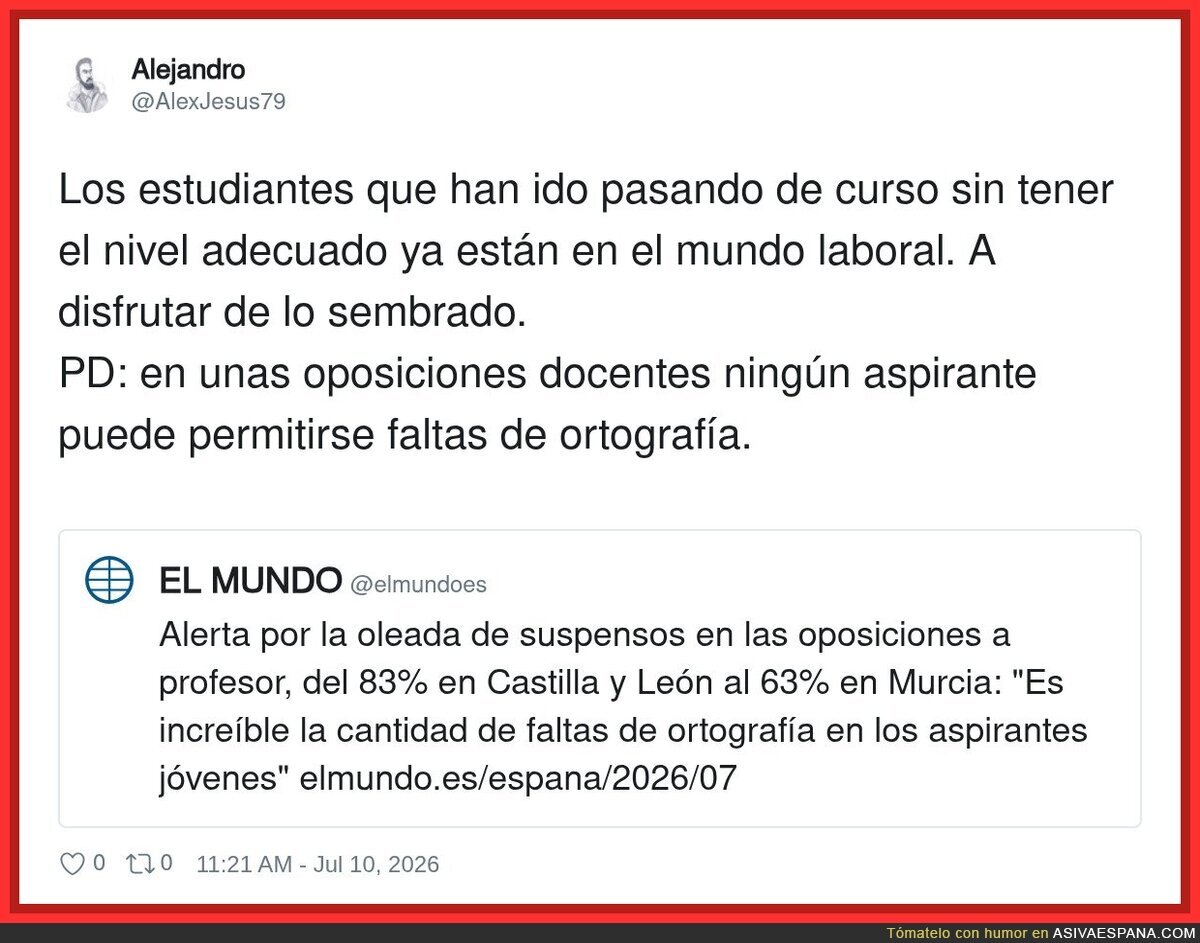 Y estos son los que van a ense&ntilde;ar a nuestros hijos