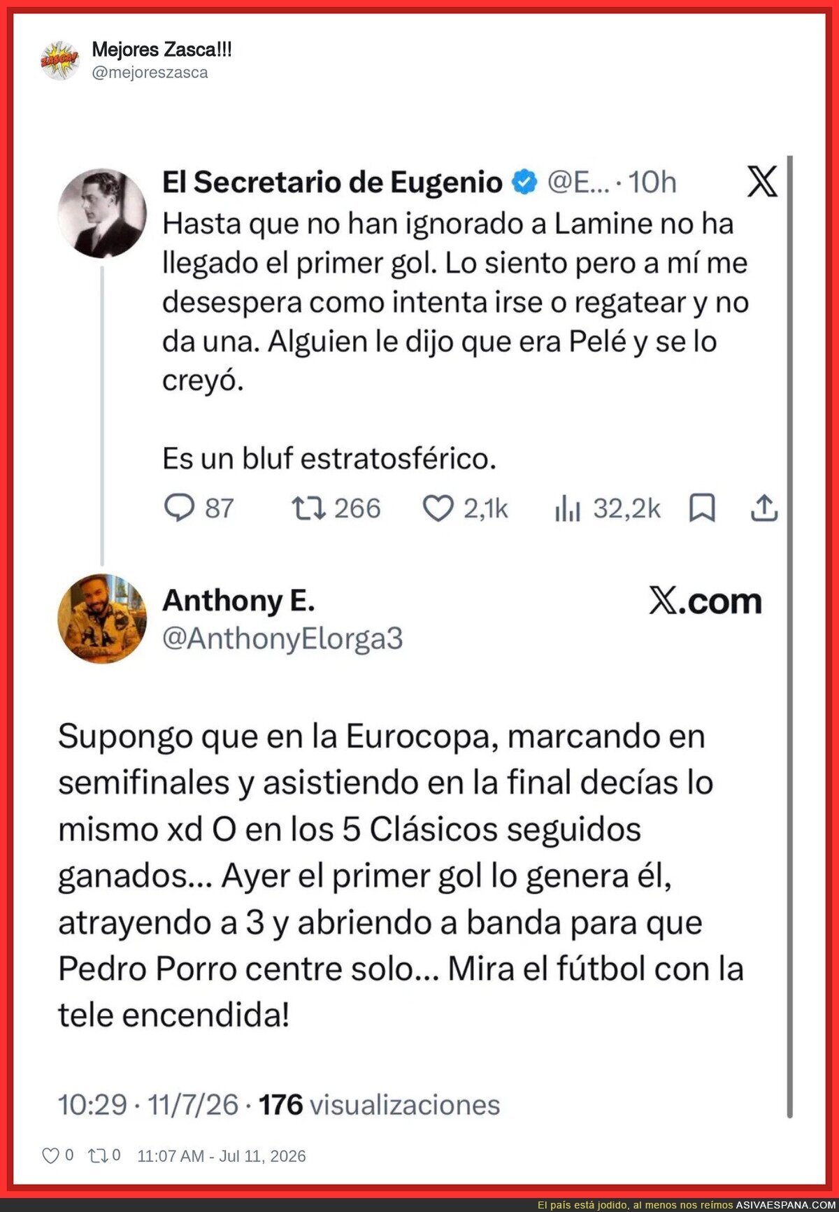 Poca memoria tienen algunos