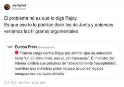 Rajoy abre la boca y Francia se mosquea