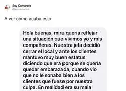 Mal rollito, siempre pagan los currantes, por @soycamarero