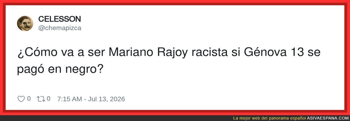 Vaya lógica más fresca, tío