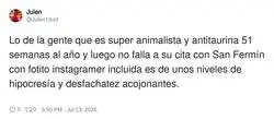 Animalista con excepciones