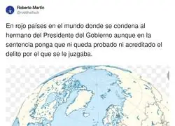 Espa&ntilde;a siendo el &uacute;nico pa&iacute;s rojo en el mundo por cosas que ni siquiera pasaron