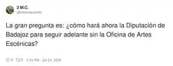 La Diputaci&oacute;n de Badajoz desolada