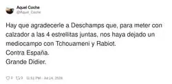 Eternamente agradecidos a Deschamps, por @Aquel_Coche