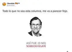 Venga Rajoy, esperamos tu nueva columna