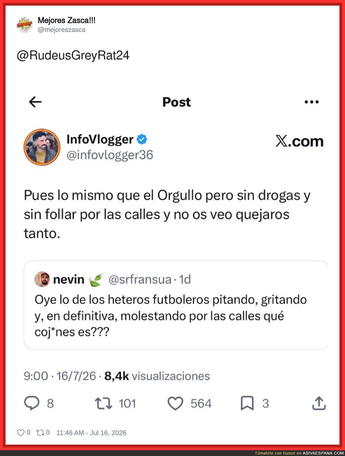 Paralelismos entre los fiferos y los del orgullo