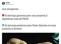 La pol&iacute;tica espa&ntilde;ola resumida en una elecci&oacute;n imposible