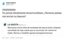 Marruecos nos env&iacute;a su basura, por partida doble