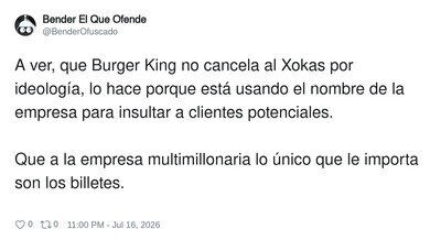 Que valores ni que valores, aqu&iacute; va todo de pasta
