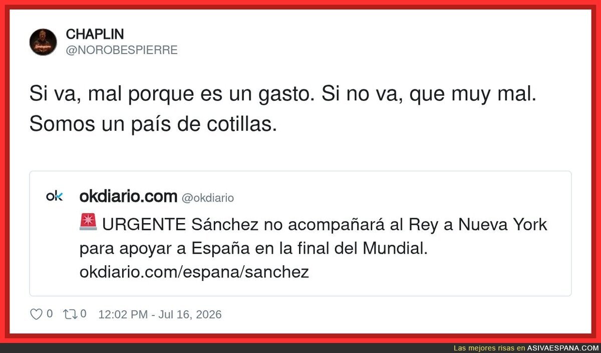Espa&ntilde;a en una noticia: la soluci&oacute;n es siempre llorar