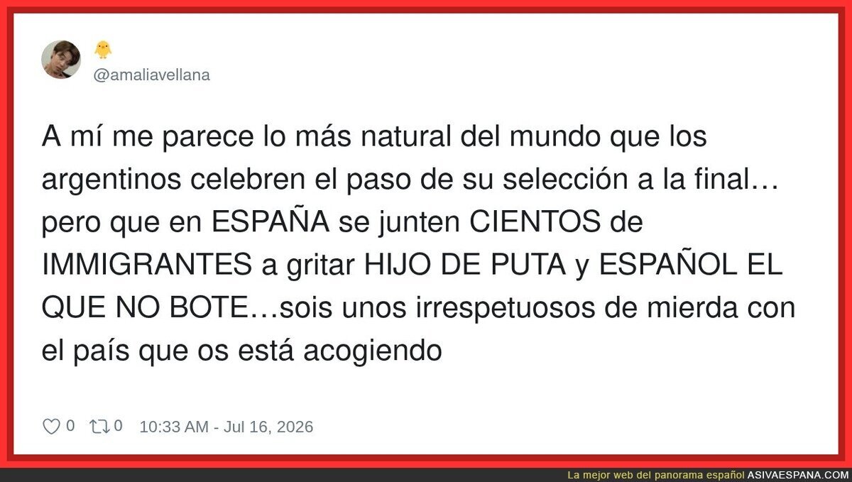 Y es por eso que todo el mundo odia a los argentinos