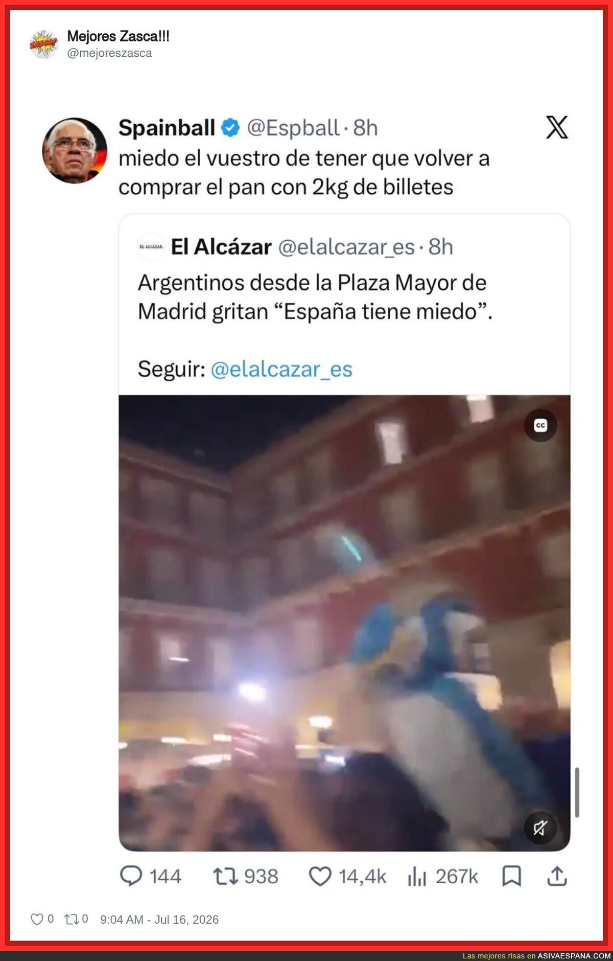 Las redes sociales est&aacute;n calentitas con las peleas entre argentinos y espa&ntilde;oles