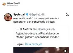 Las redes sociales est&aacute;n calentitas con las peleas entre argentinos y espa&ntilde;oles