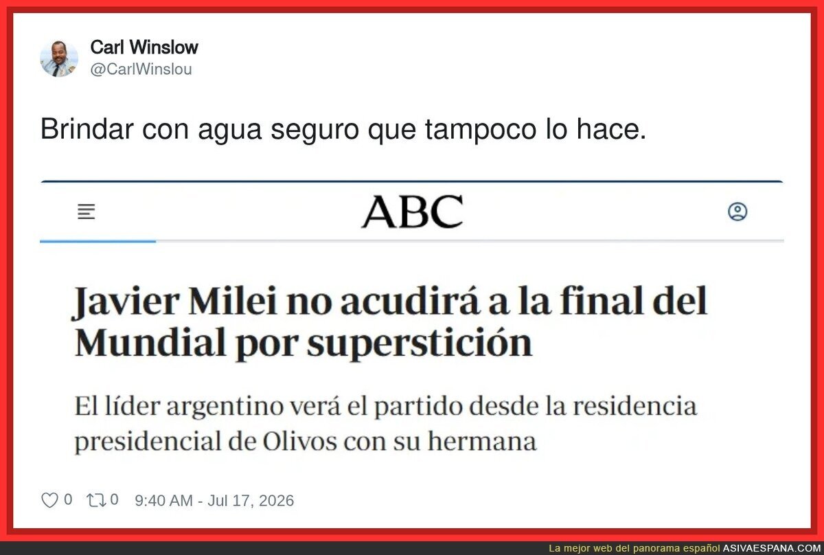 Supersticiones para según qué