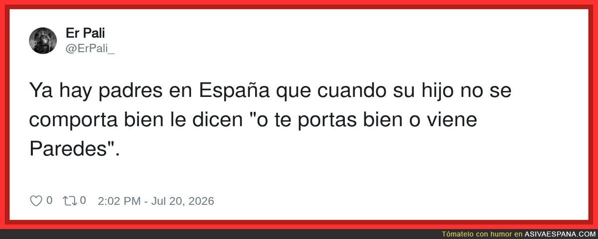 Tengo pesadillas con Paredes