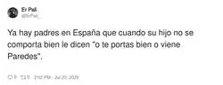 Tengo pesadillas con Paredes