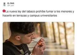 La ley: prohibido fumar en terrazas. Los menores a las 9 de la ma&ntilde;ana: