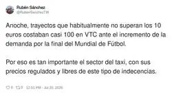 Necesitamos los precios regulados en los taxis