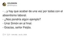 Unai Sim&oacute;n, ejemplo de absentismo en la final , ni se le vio