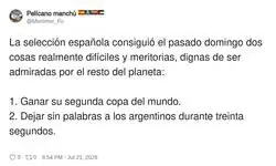 Espa&ntilde;a haciendo dos cosas imposibles en un domingo