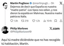 Tu madre patria te dice que recojas tu habitaci&oacute;n, Mart&iacute;n