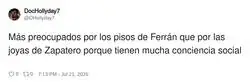 Ah s&iacute;, los ricos con la conciencia social m&aacute;s limpia que los azulejos del ba&ntilde;o