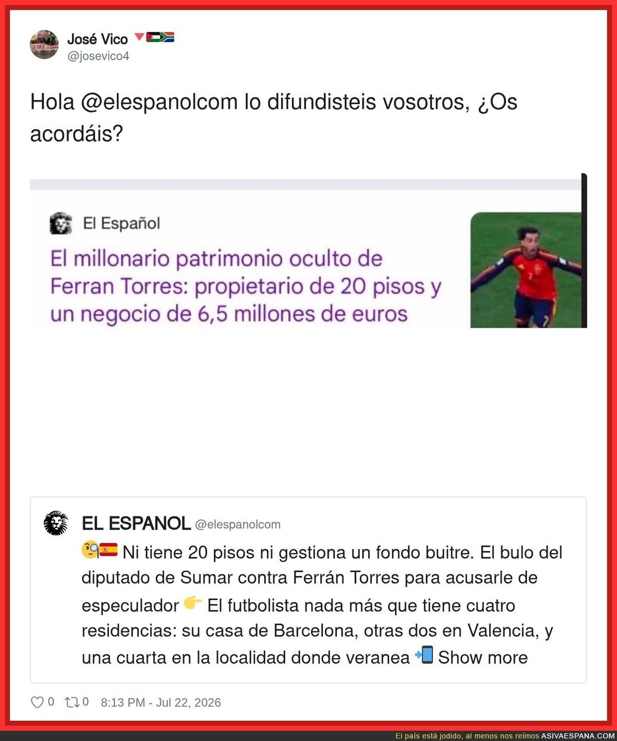 El Espa&ntilde;ol da un poco de penilla