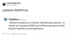Ah s&iacute;, la tarjeta del difunto, la cl&aacute;sica que no falla