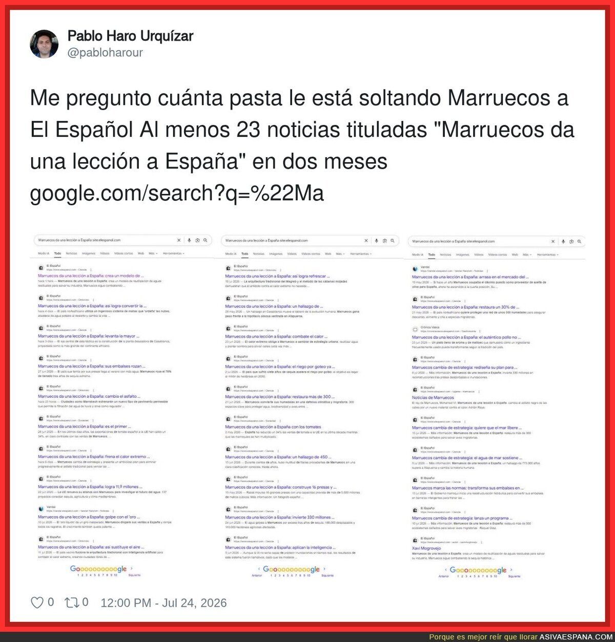 El Espa&ntilde;ol financiado por Marruecos