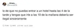 La l&oacute;gica de los hoteles es simplemente otro nivel de ilegalidad