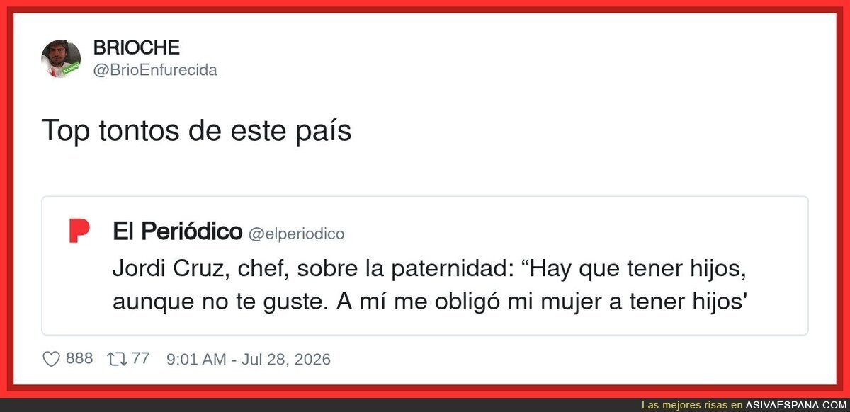 Jordi Cruz ya lleva tiempo en el top de retrasados