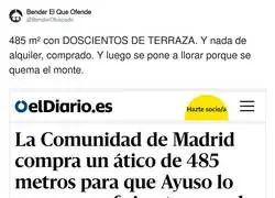 Ayuso comprando un &aacute;tico de 485 metros: 'es para la oficina temporal' // La oficina temporal: