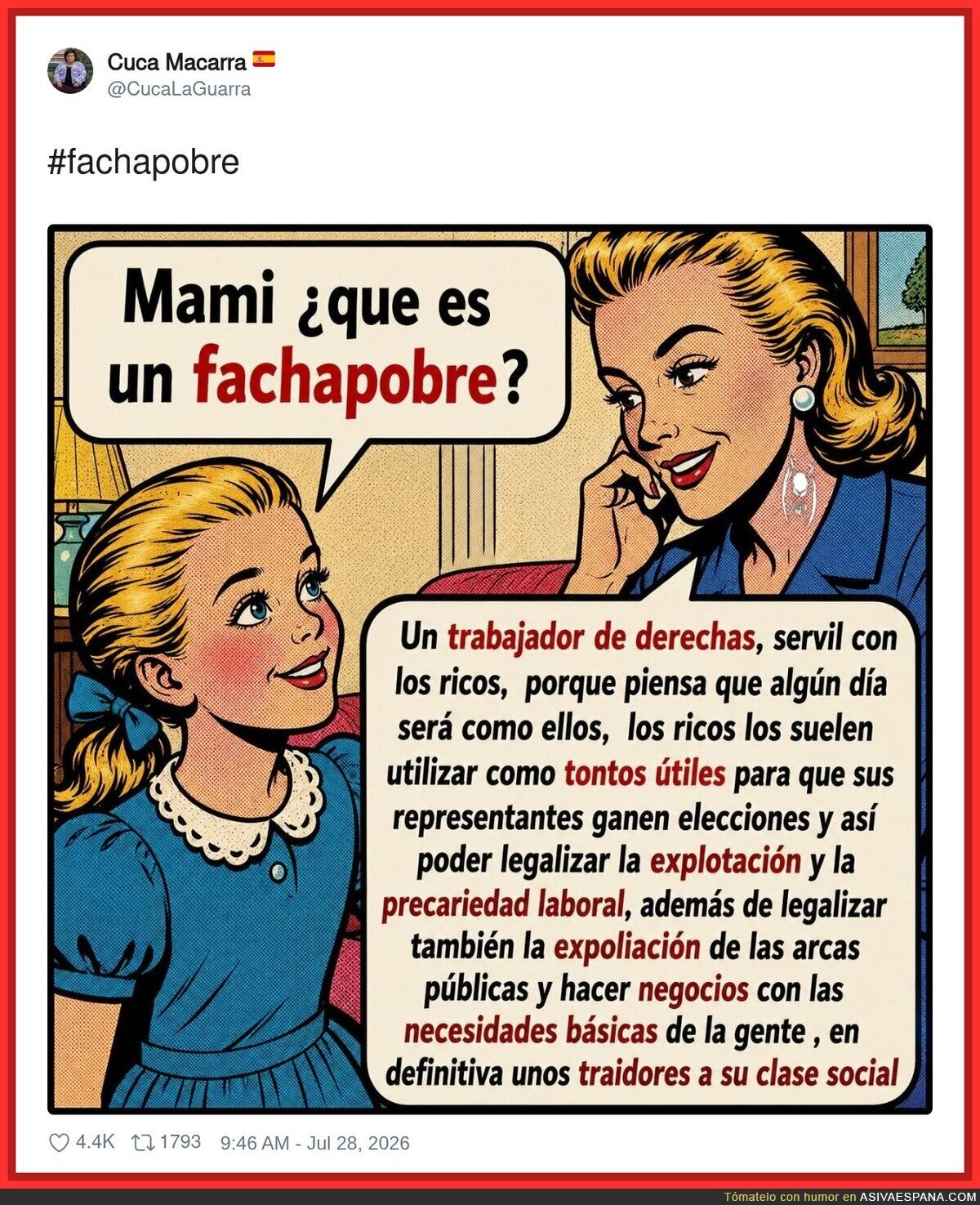 Mami explic&aacute;ndome qu&eacute; es un fachapobre mientras yo solo quer&iacute;a saber si era algo malo