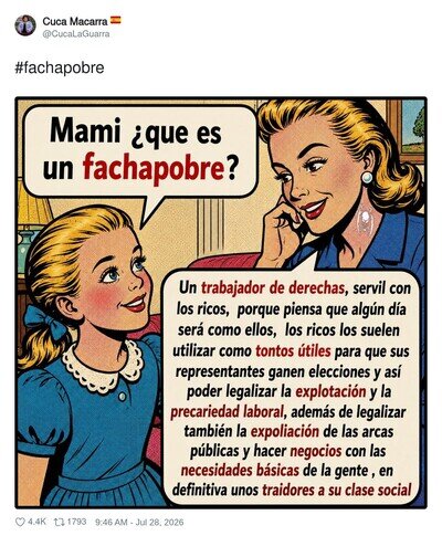 Mami explic&aacute;ndome qu&eacute; es un fachapobre mientras yo solo quer&iacute;a saber si era algo malo