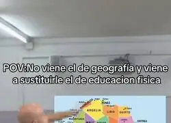 El profe de educaci&oacute;n f&iacute;sica dando clase