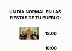 Un d&iacute;a normal en las fiestas de tu pueblo, por @tip0DeIncogni
