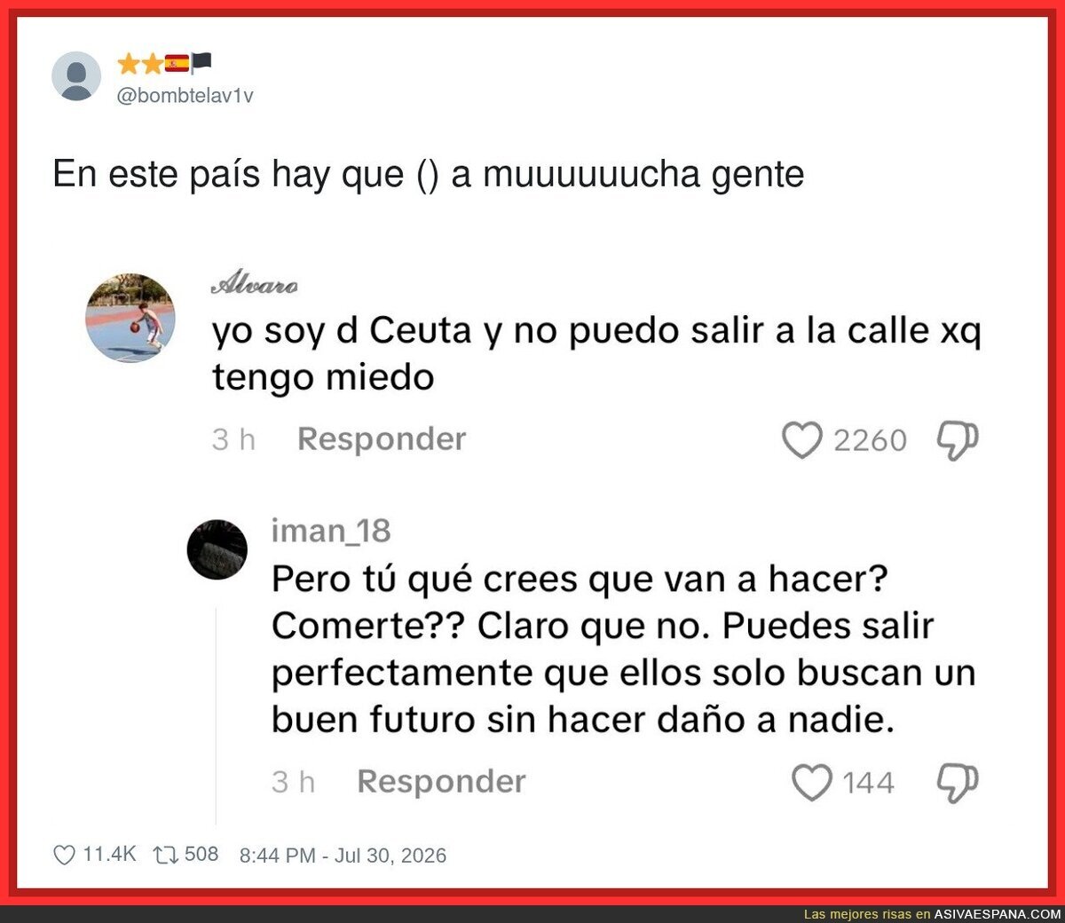 Iman_18, me gustar&iacute;a verte a ti en la calle