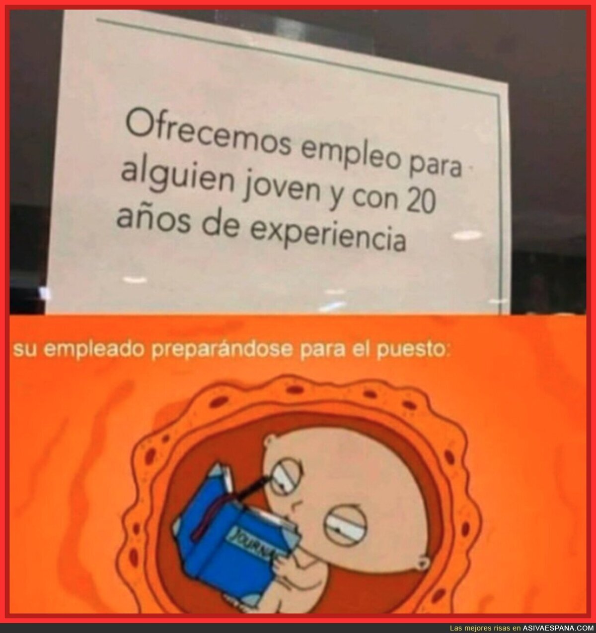 Hay que esforzarse desde joven. Muy joven