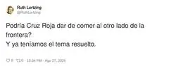 Que lancen bocadillos por encima de la valla a ver si saltan de vuelta