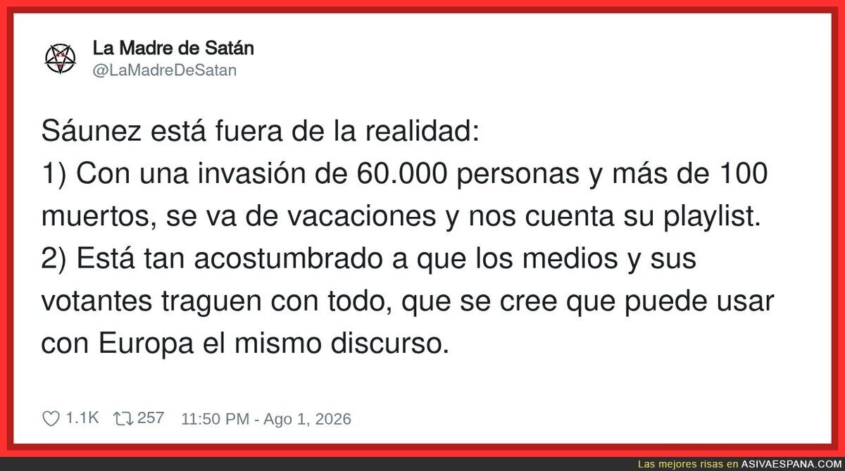 Perro S&aacute;unez est&aacute; fuera de la realidad
