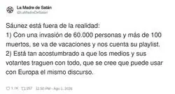 Perro S&aacute;unez est&aacute; fuera de la realidad