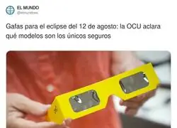 La OCU descubriendo que puede vender gafas de cart&oacute;n por 15 euros